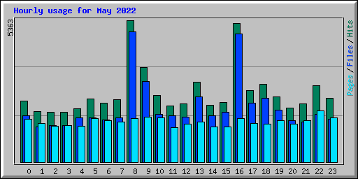 Hourly usage for May 2022