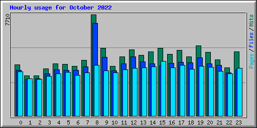 Hourly usage for October 2022