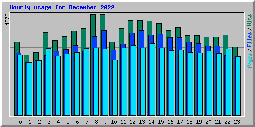 Hourly usage for December 2022