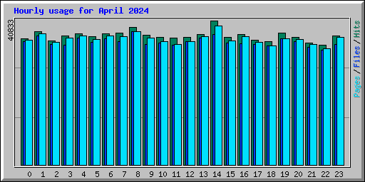 Hourly usage for April 2024