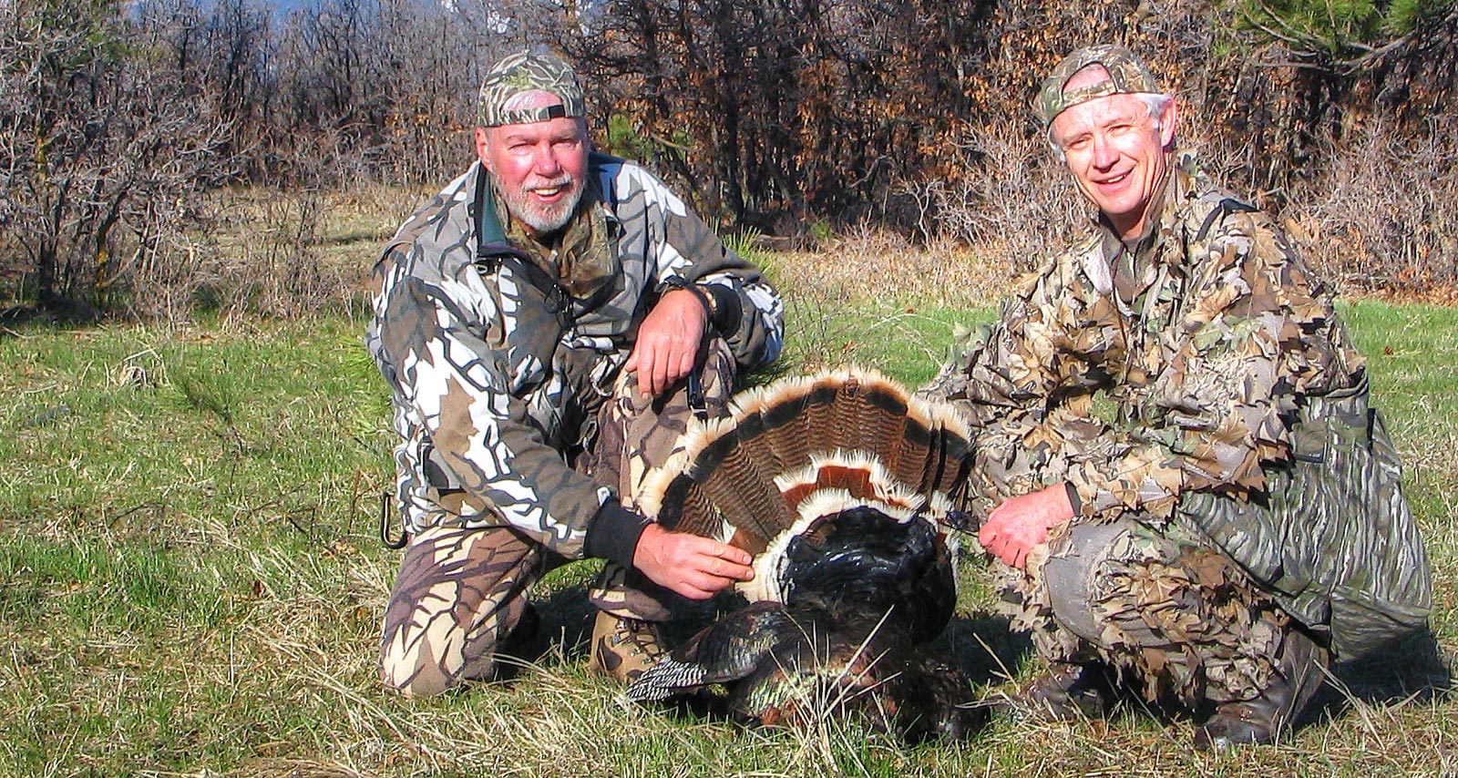 Successful wild turkey hunters